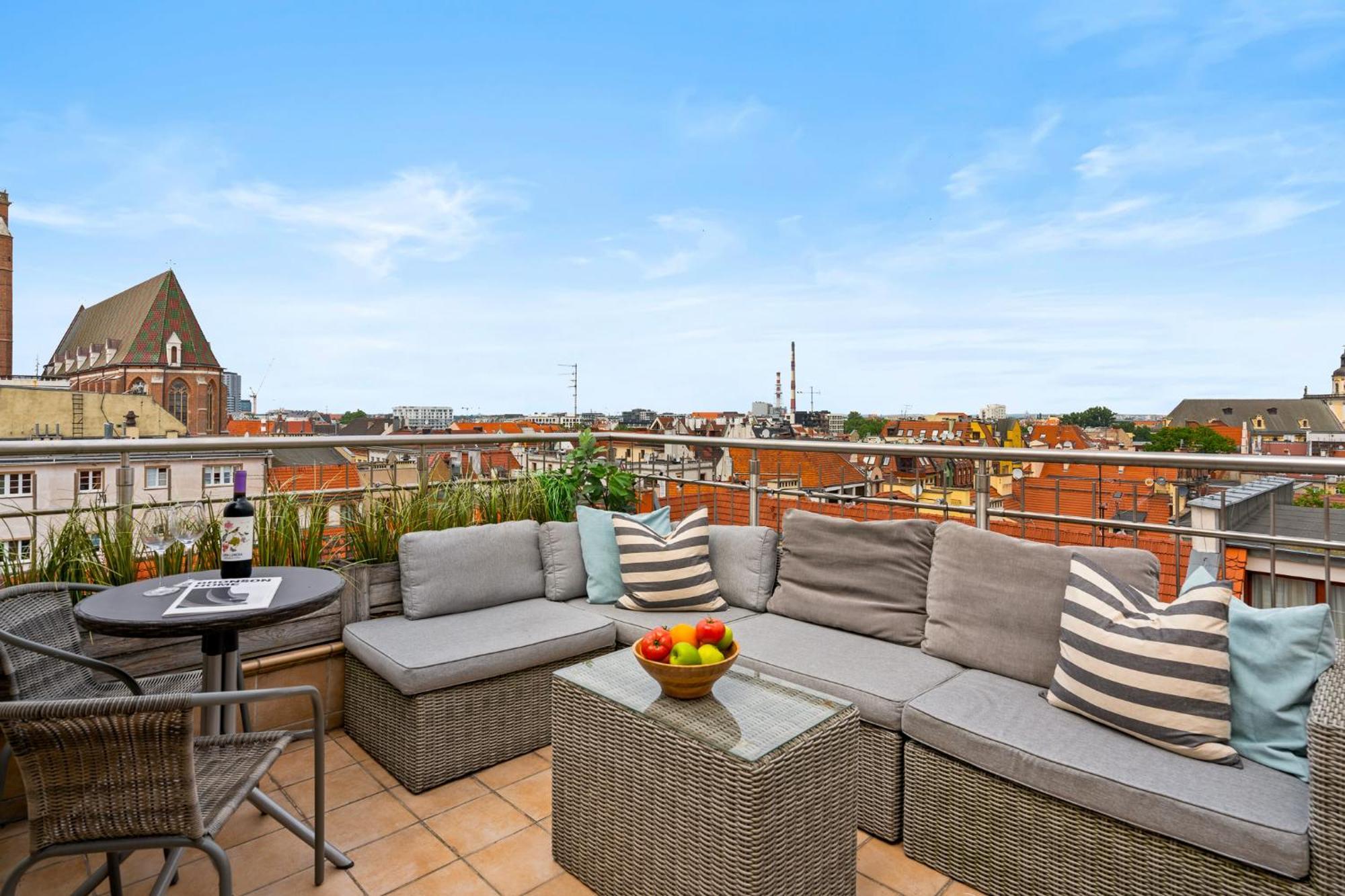 Panorama View -lux 100m2 With Terrace As Rynek510 Apartment Wroclaw